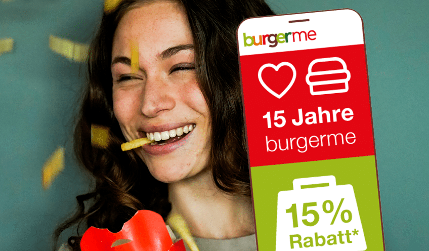 Feier’ mit: 15. Jubiläum, 15 % Rabatt!