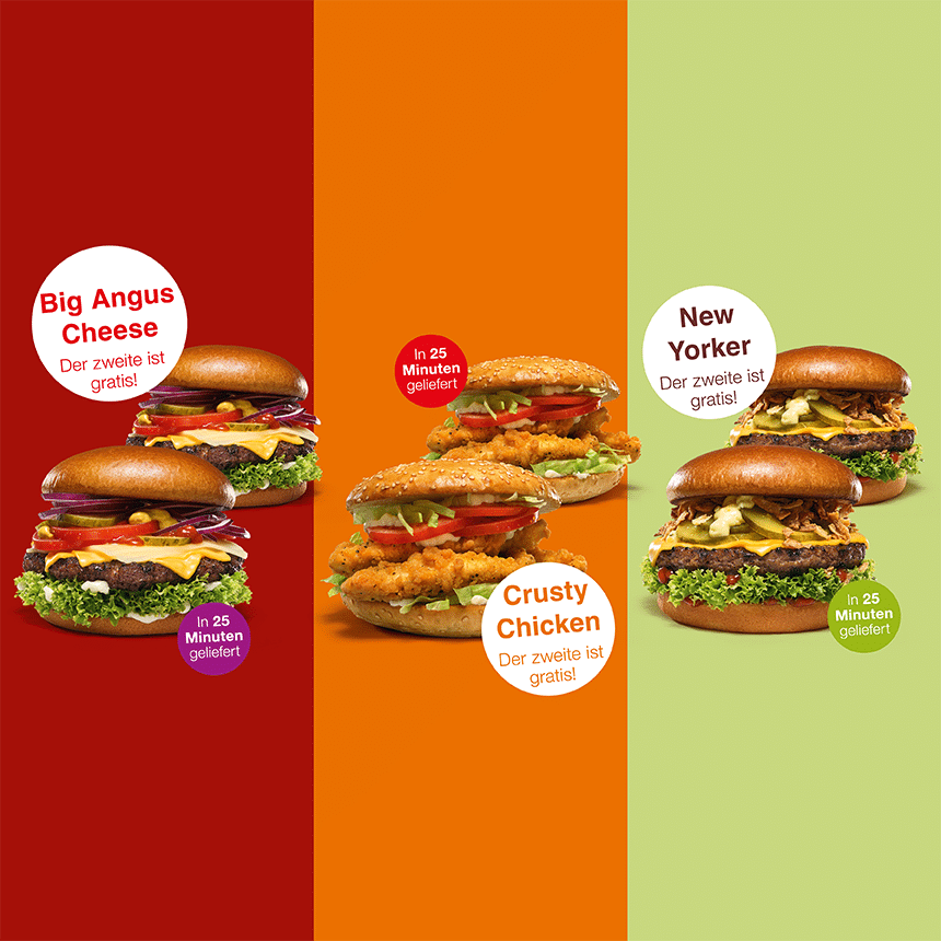 Burger-Deal: Genieße zwei, bezahle einen!