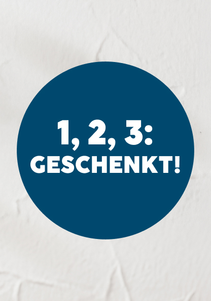 Gutschein Codes 1,2,3